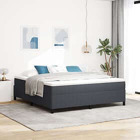 vidaXL Sängram Mörkgrå 180x200 cm Corduroy Tyg