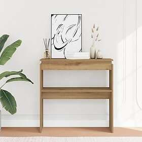 vidaXL Konsolbord artisan ek 80x30x80 cm konstruerat trä