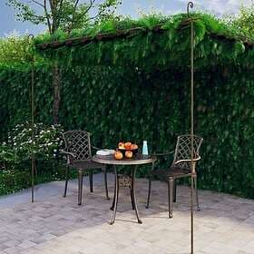 vidaXL Pergola de jardin Marron antique 4x3x2,5 m Fer 313998