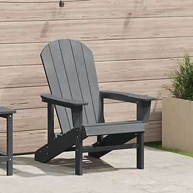 vidaXL Adirondack Chair Light Grey 74x82x91 cm HDPE