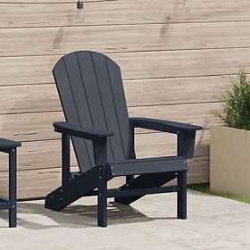 vidaXL Adirondack Chair Navy Blue 74x82x91cm HDPE