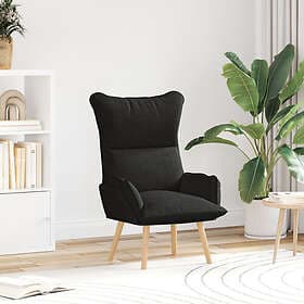 vidaXL Avkopplande Stol Svart Tyg 42001867