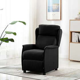 vidaXL Recliner Stol Svart Tyg 340154