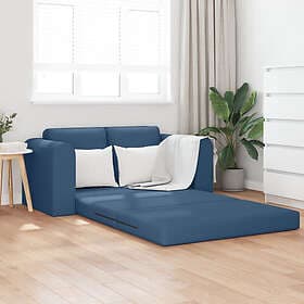 vidaXL Floor Sofa Bed 2-i-1 Blå 148x71x83 cm Tyg