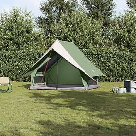 vidaXL Campingtält A-Frame 3-personers Grön Vattentät