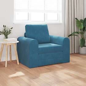 vidaXL 2-in-1 sofa bed blue velvet 98x71x83 cm