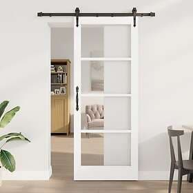 vidaXL Skjutdörr med Tillbehör "ORKDAL" Vit 83x211 cm