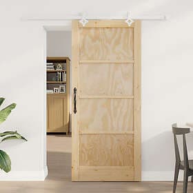 vidaXL Sliding Door with Hardware Kit 86x198.5 cm Solid Pine