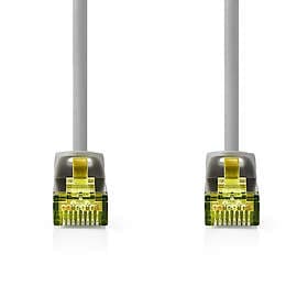 Nedis CAT7 nätverkskabel S/FTP RJ45 hane RJ45 hane 0,25 m Snagless Rund LSZH Grå