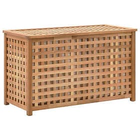 vidaXL Laundry Basket 77.5x37.5x46.5 cm Solid Walnut Wood