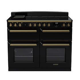 Rangemaster Estel Deluxe ESDLB110EIPGBL/AB1 110cm Black Antique Brass