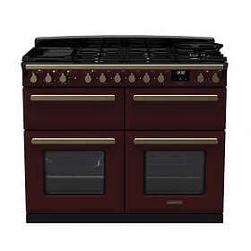 Rangemaster Estel Deluxe ESDLB110DFPBOR/AB1 110cm Bordeaux Antique Brass