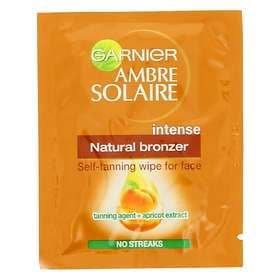 Garnier Ambre Solaire No Streaks Bronzer Self Tan Face Wipe6ml