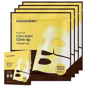 EQQUALBERRY Collagen Glow Up Hydrogel Mask 4st