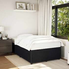 vidaXL Bed Frame without Mattress Black Double Velvet