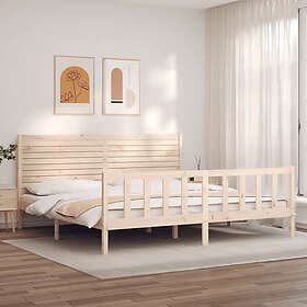 vidaXL Bed Frame without Mattress Super King Size Solid Wood Pine
