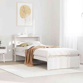 vidaXL Bed Frame with Headboard without Mattress White 75x190 cm Small Single 33