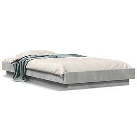vidaXL Bed Frame without Mattress Concrete Grey 100x200 cm