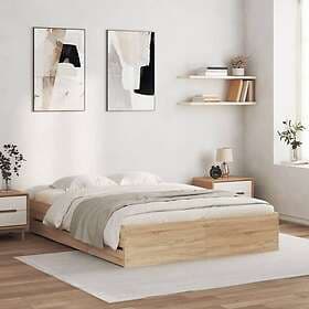 vidaXL Bed Frame with Drawers without Mattress Sonoma Oak 140x190 cm