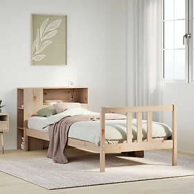 vidaXL Bookcase Bed without Mattress 90x190cm Solid Wood Pine