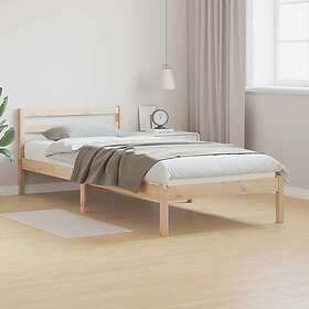 vidaXL Bed Frame with Headboard 80x210 cm Solid Wood Pine