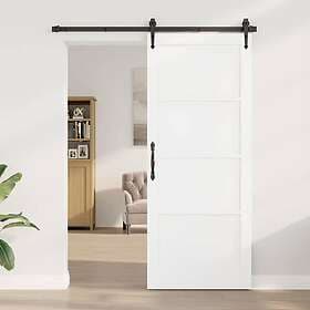 vidaXL Interior Door 'ORKDAL'White 86x211x4 cm Solid Wood Pine