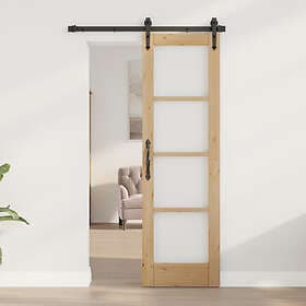 vidaXL Interior Door with Glass "ORKDAL" 61x198,5x4 cm Solid Wood Pine