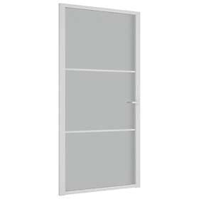 vidaXL Interior Door 102,5x201.5 cm White Matt Glass and Aluminium
