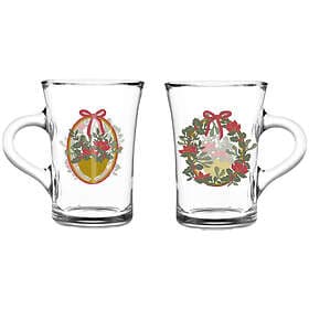 Holmegaard Christmas Hot Drink Glass 23cl 2-pack