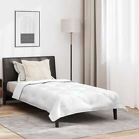 vidaXL Microfiber Duvet with Pillow White 155x220cm