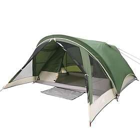 vidaXL Camping Tent Cabin 4-Person Green Waterproof