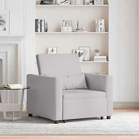 vidaXL 3-in-1 Single Sofa Bed Convertible Cloud Grey Fabric