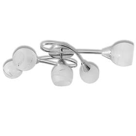 vidaXL Ceiling Lamp with Glass Shades for 5 E14 Bulbs