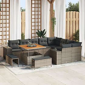 vidaXL Garden sofa set with cushion 12 pcs Grey 100 x 100 x 71 cm