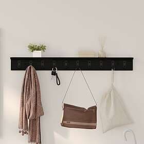 vidaXL Coat Hanger Black Oak 100 x 10.5 x 10.5 cm