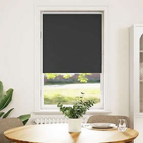 vidaXL Roller Blind Darkening 80x175 cm Black