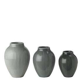 Knabstrup Keramik Ripple Mini Vases 3-pack