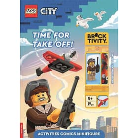 LEGO City: Time for Take-Off! Activity Book (with Freddie Flyer minifigure and t