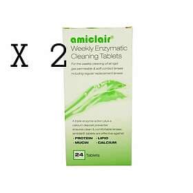 Amiclair Weekly Enzymatic Protein Remover Solution 24 Tablets