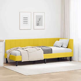 vidaXL Bed Frame with headboard Yellow 80x200 cm Velvet