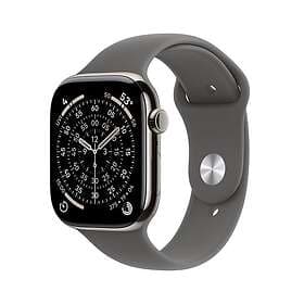 Apple Watch Series 11 42mm GPS + 5G Titanium with Rubber Sport Band