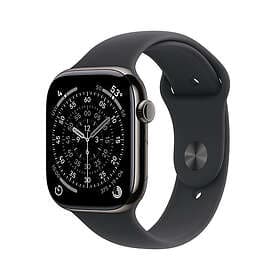 Apple Watch Series 11 46mm GPS + 5G Titanium with Rubber Sport Band
