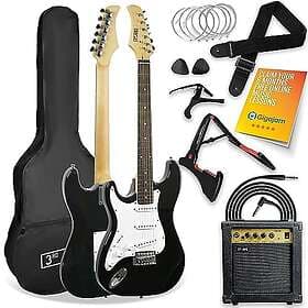 3rd Avenue I Full Size 4/4 Left Handed Electric Guitar Pack Black