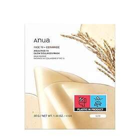 Anua Rice 70 Glow Collagen Mask Overnight Face Mask 38g/4ea