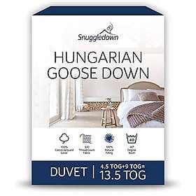 Snuggledown Hungarian Goose Down Combination Duvet Double 13.5 Tog (9.0 + 4.5 To