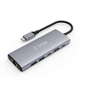 SiGN SN-GEN2HUB USB-C Hub with USB-A, USB-C, HDMI & RJ45