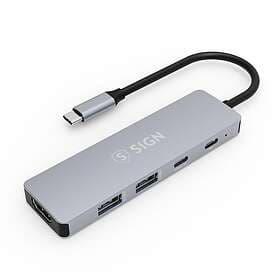 SiGN SN-GEN1HUB USB-C to USB-A / USB-C / PD / HDMI Hub