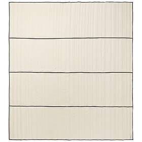 Ferm Living Vari Quilted Bedspread Natural / Dark Chocolate (230x260cm)