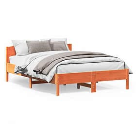 vidaXL Bed Frame 140x200 cm solid pine brown