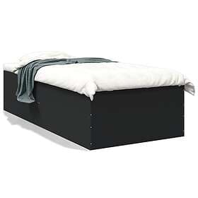 vidaXL Bed Frame 90x190 cm engineered wood black
